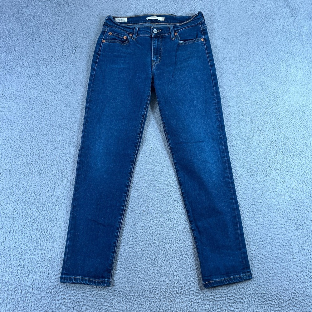 Levi's Premium Women's Boyfriend Stretch Medium Wash Blue Denim Jeans 26